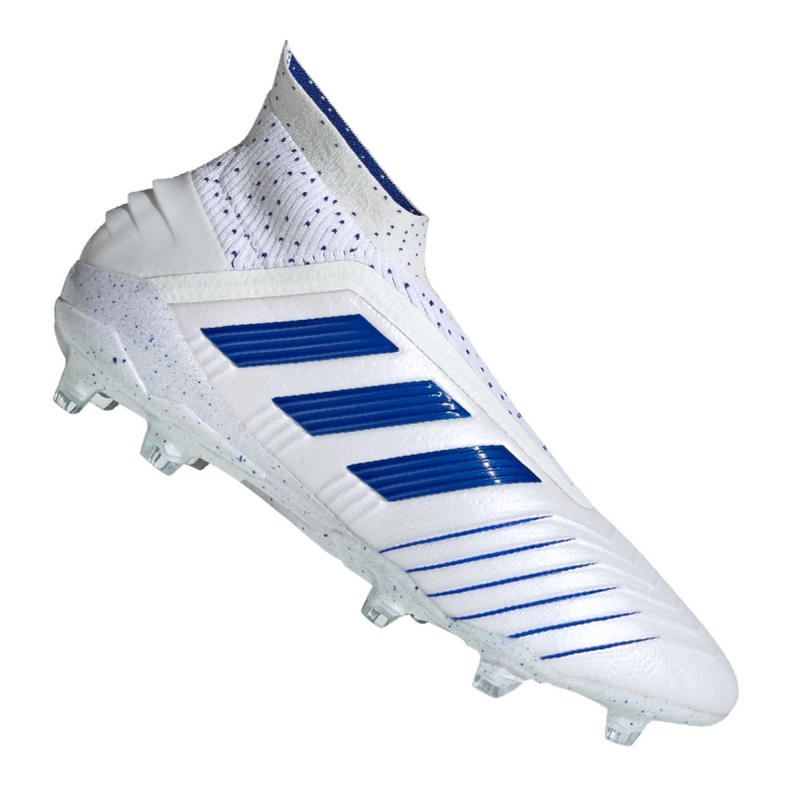 Adidas Predator 19+ Fg M BC0548 futballcipő fehér fehér