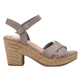 Queentina Szandál a bárban szürke