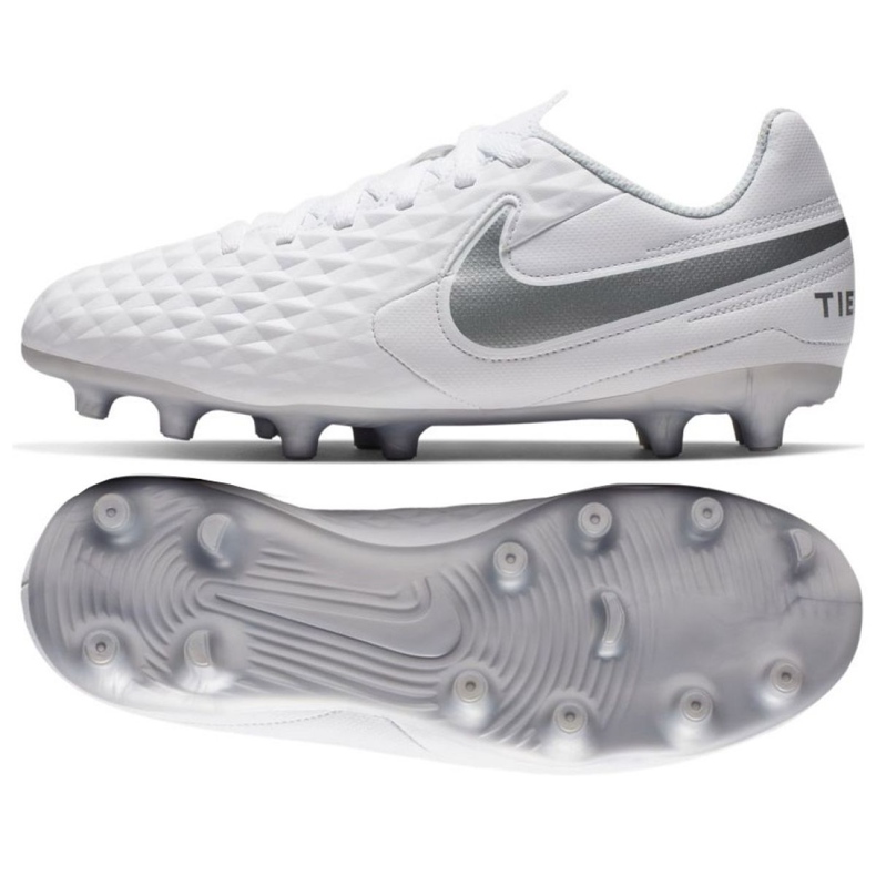 Nike Tiempo Legend 8 Club FG / MG Jr AT5881-100 futballcipő sokszínű fehér