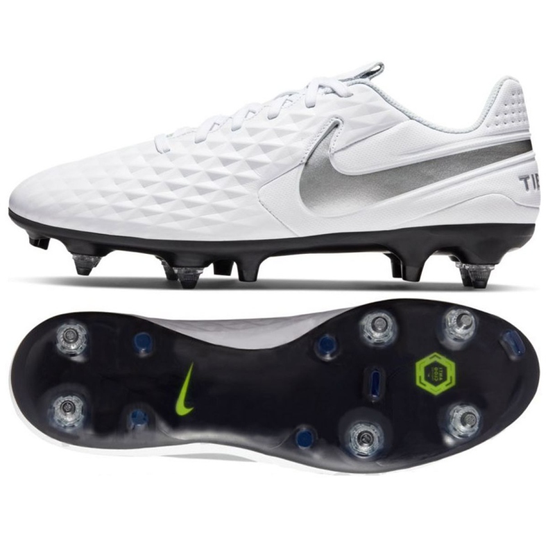 Nike Tiempo Legend 8 Academy SG-Pro Anticlog Traction M AT6014-100 futballcipő fehér fehér