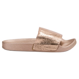 Small Swan Alkalmi női papucs sárga Small Swan Alkalmi női papucs sárga