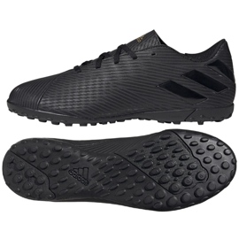 Adidas Nemeziz 19.4 Tf M F34525 futballcipő fekete fekete