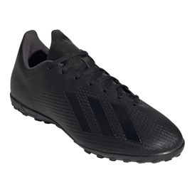 Adidas X 19.4 Tf M F35343 futballcipő fekete fekete