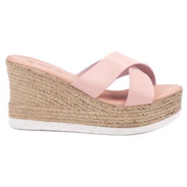 Bello Star Wedge szandál rózsaszín Bello Star Wedge szandál rózsaszín
