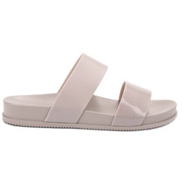 SHELOVET Divatos gumi papucs szürke