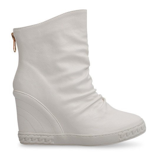 Cipők Cipők On Wedge Boots Ovye 397 White fehér