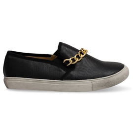 Cipők Slip On 7064 Black fekete
