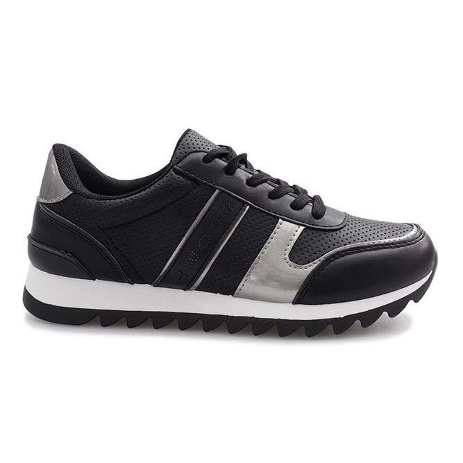 Fekete sportos éjszakai cipők