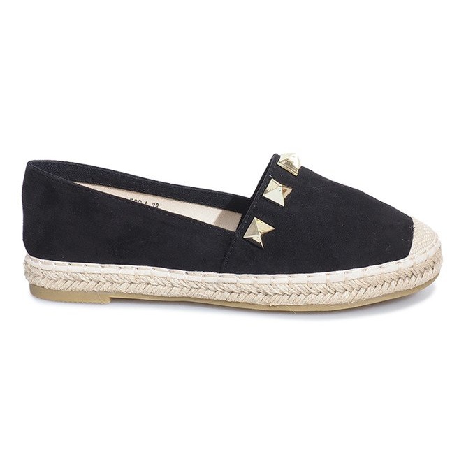 Fekete arany Sun espadrilles