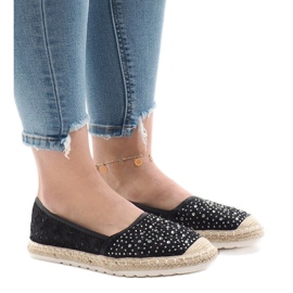 Fekete H6560 espadrilles
