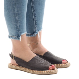 Barna espadrilles szandál B218 Barna espadrilles szandál B218