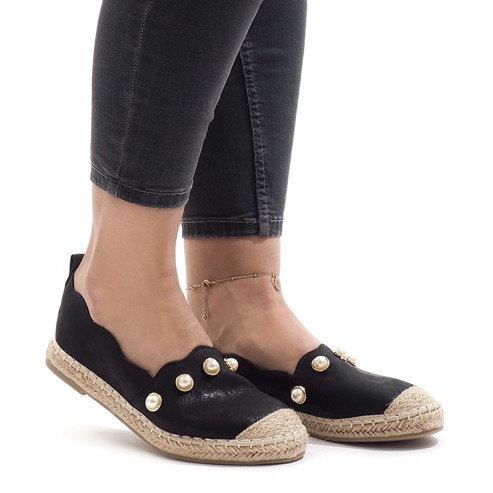 Fekete A7-002 espadrilles