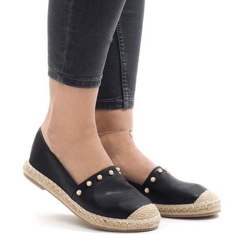 Fekete A7-001 espadrilles