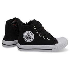 Magasszárú gyerek cipők Y1312 Fekete Magasszárú gyerek cipők Y1312 Fekete