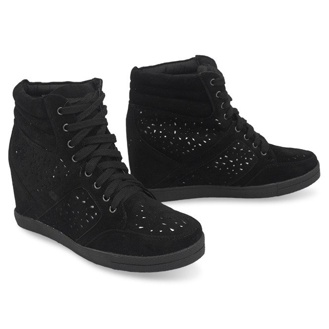 Velúr cipők 875 Fekete