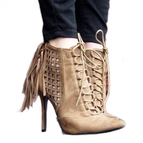 Gazdagon díszített magas szandál 11047 khaki