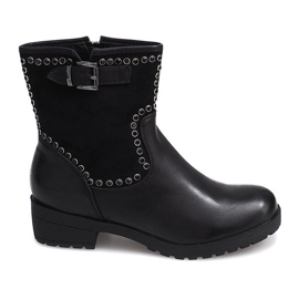 Motoros csizma 1640 fekete csapokkal Motoros csizma 1640 fekete csapokkal