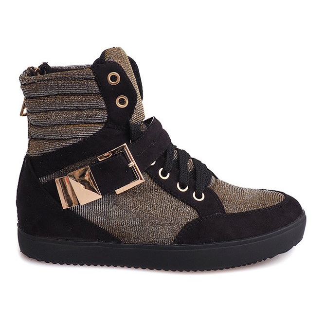 Magas cipők 6981 Fekete