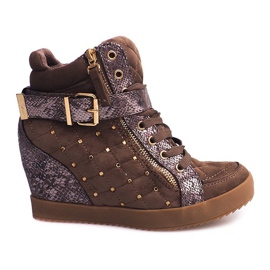 Ékcipők 6227-Y Khaki sokszínű zöld