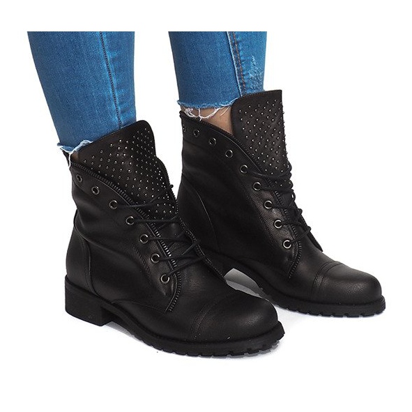 Exkluzív csizma JH180-090 fekete