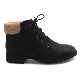 Meleg csizma Jodhpur csizma Fur PD-15 Black fekete