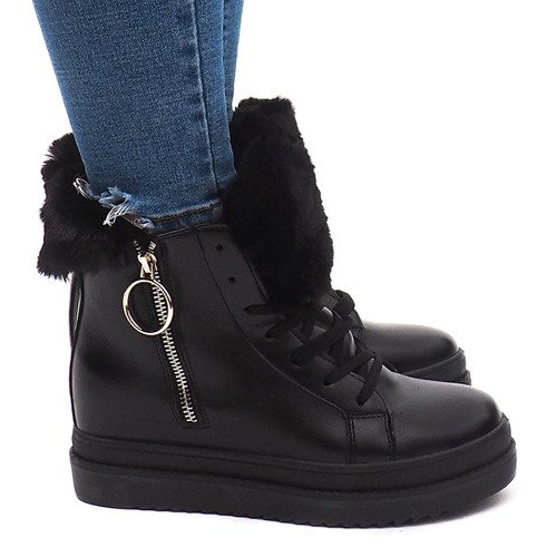 Meleg cipők SJ665-1 Fekete