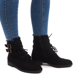 Meleg csizma Jodhpur csizma H7187 Fekete