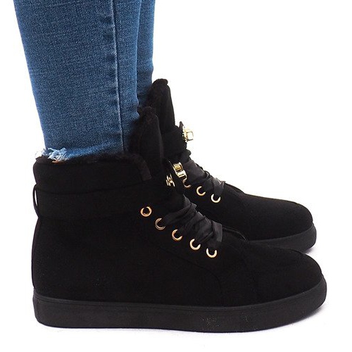 BM Meleg cipők BOK-1122 Fekete