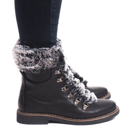 Meleg csizma 6755-PA fekete Meleg csizma 6755-PA fekete