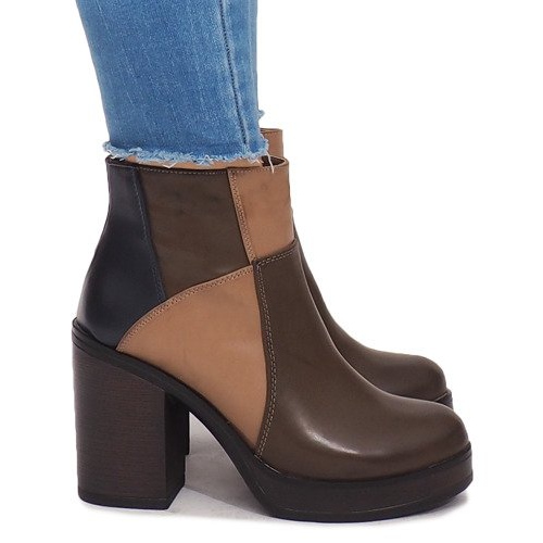 Csizma sarkán, rugalmas YBS280 khaki színnel sokszínű zöld