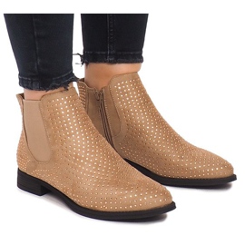 Velúr csizma Jodhpur 1510 Bézs