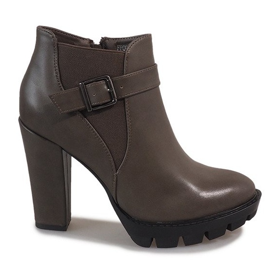 Khaki csizma az oszlopon FP002 sokszínű zöld