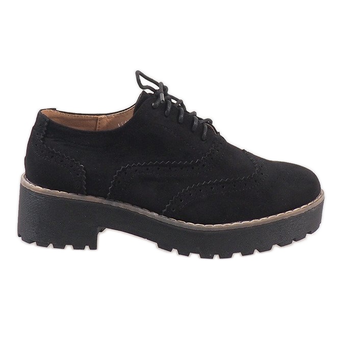 Fekete magas sarkú jazz cipő LL185