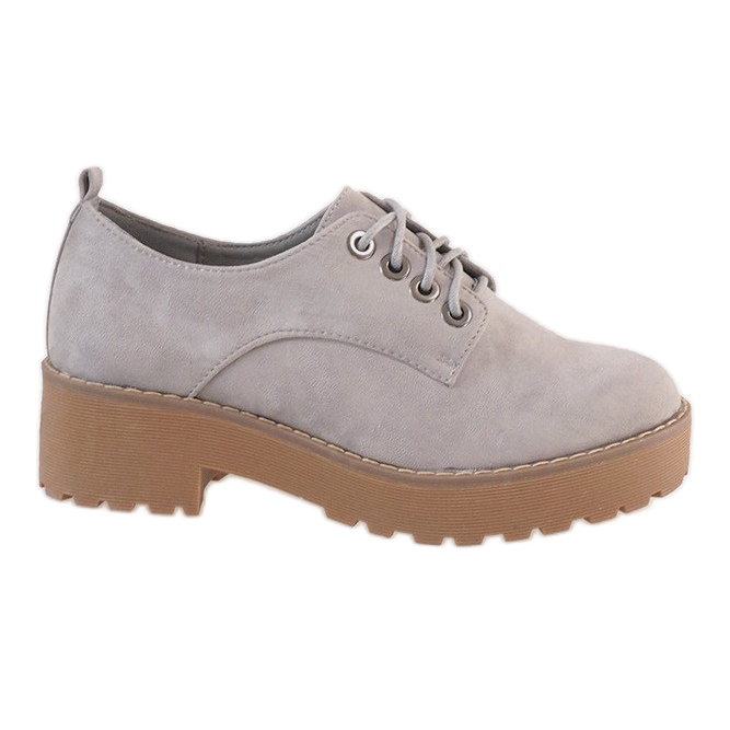 Szürke magas sarkú cipő LL183