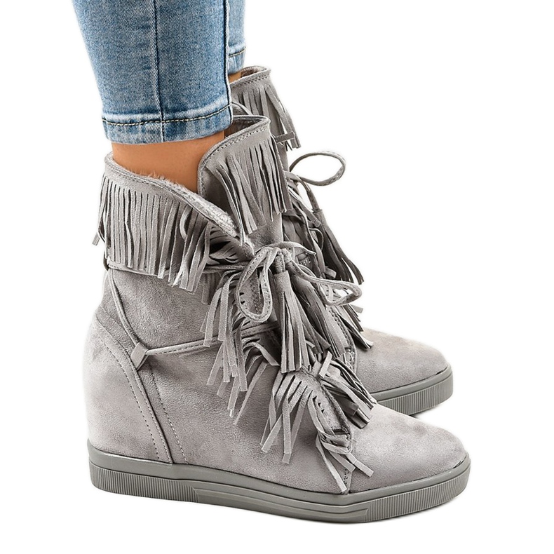 Szürke szigetelésű cipők H6301AR-36