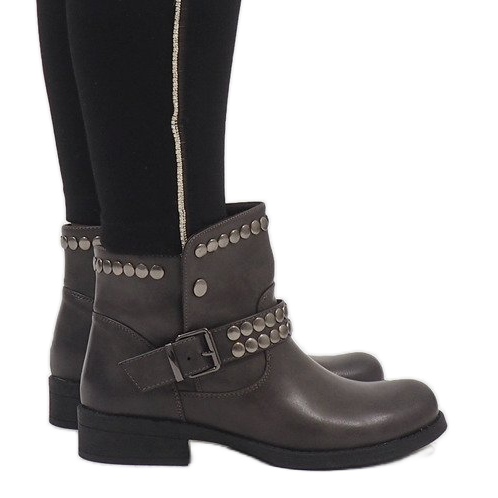 Marquiiz Szürke díszítésű csizma HUQ-008