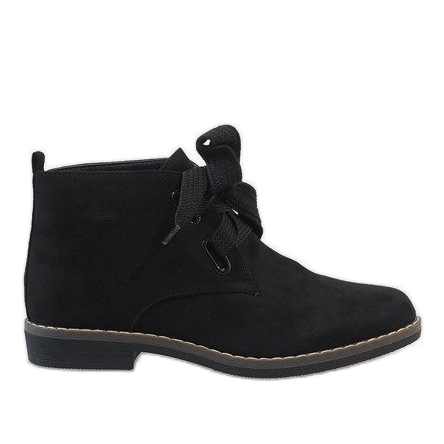 Fekete velúr csizma QL-66