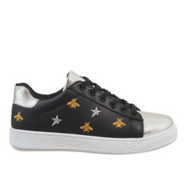 Fekete méh cipők T5030-1 Fekete méh cipők T5030-1