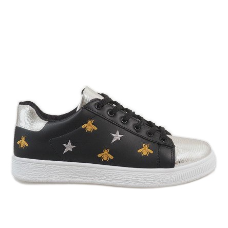 Fekete méh cipők T5030-1