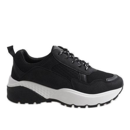 Fekete divatos sportcipő LT017