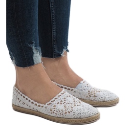 JX57P fehér csipke cipők