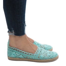 Zöld cipők csipkével JX57P