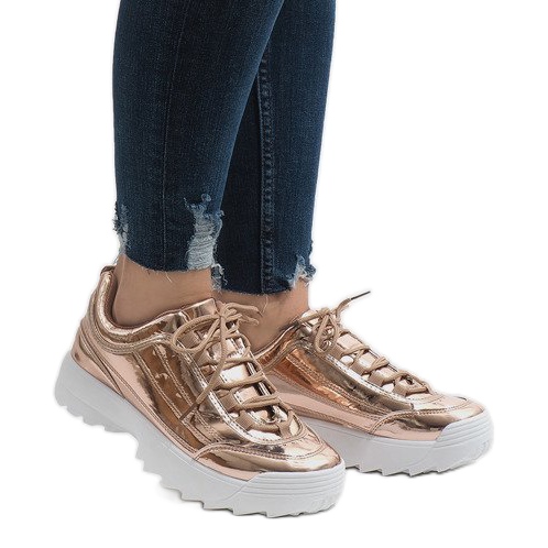 Pezsgő divat sportcipő 82017 sárga