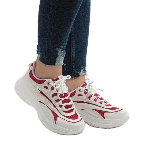 Divatos fehér sportcipő BO-15