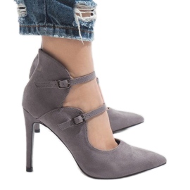 Szürke bokacsizma 6613-5