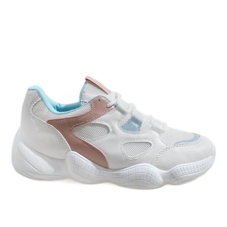 2018-15 fehér, divatos sportcipő