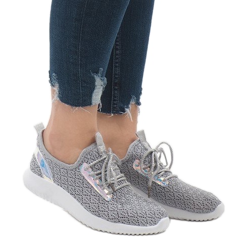 Szürke háló sportcipő G8347-1