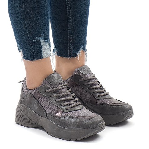 BY-080 szürke sportcipő