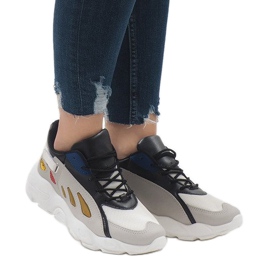 Tarka, divatos sportcipő 9115 fehér fekete piros szürke zöld