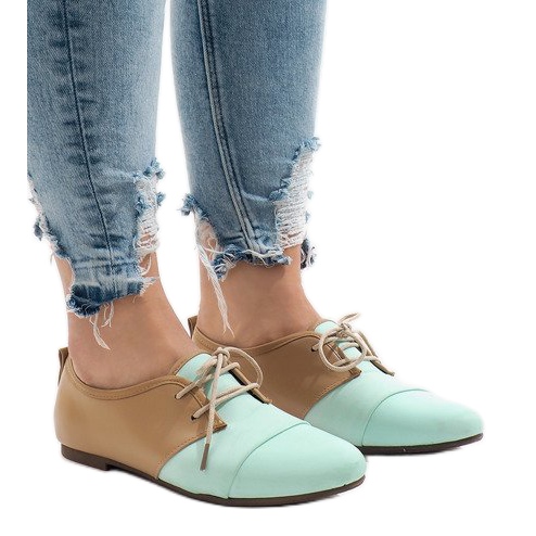 Menta áttört jazz cipő Oxford cipő 2 barna zöld